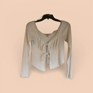 Juniors small knit tie sweater